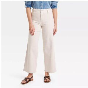 Universal Thread Women's High-Rise Sailor Wide Leg Ankle Jeans Size 4 NWT